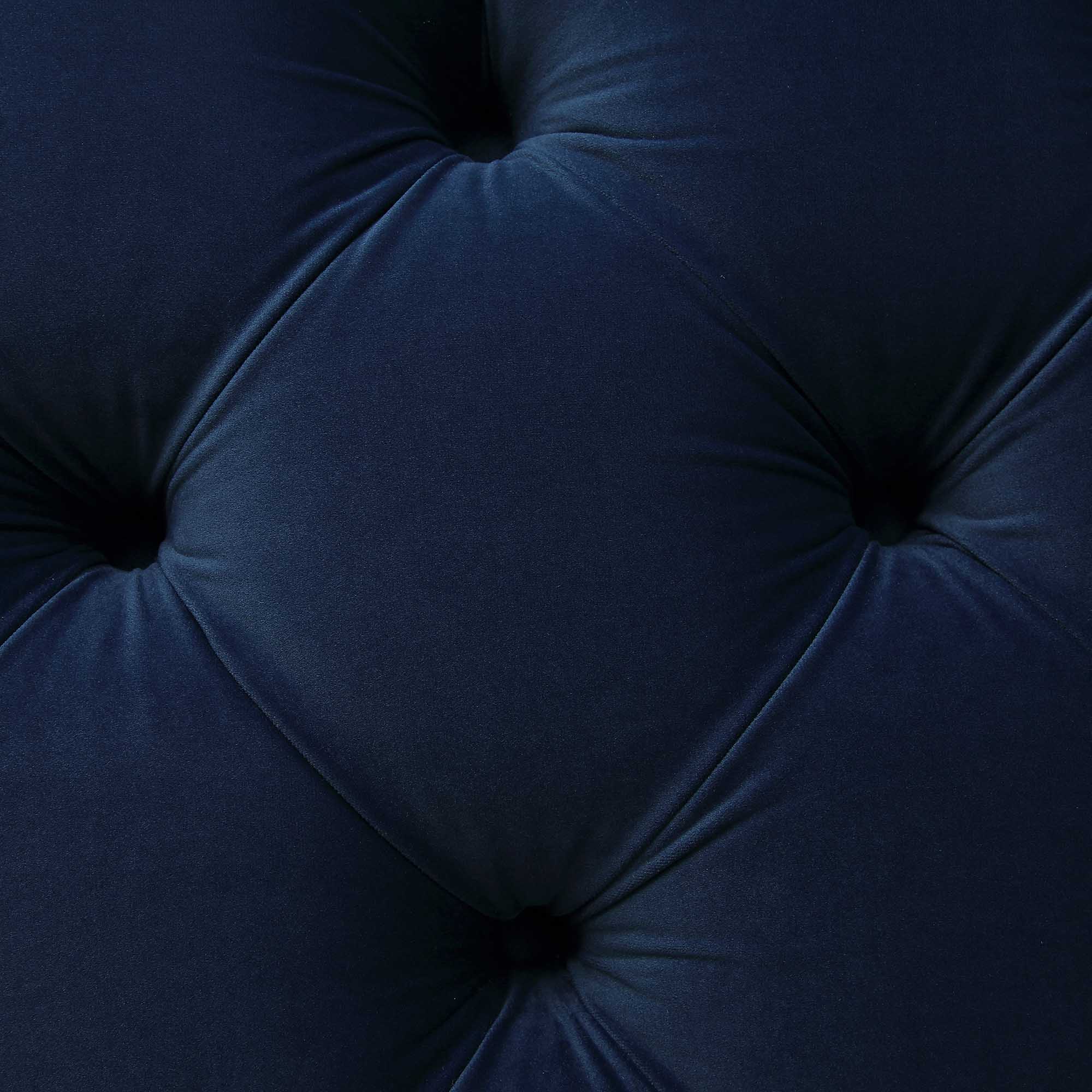 Leamington Deep-Buttoned Upholstered Bed, Midnight Blue Velvet